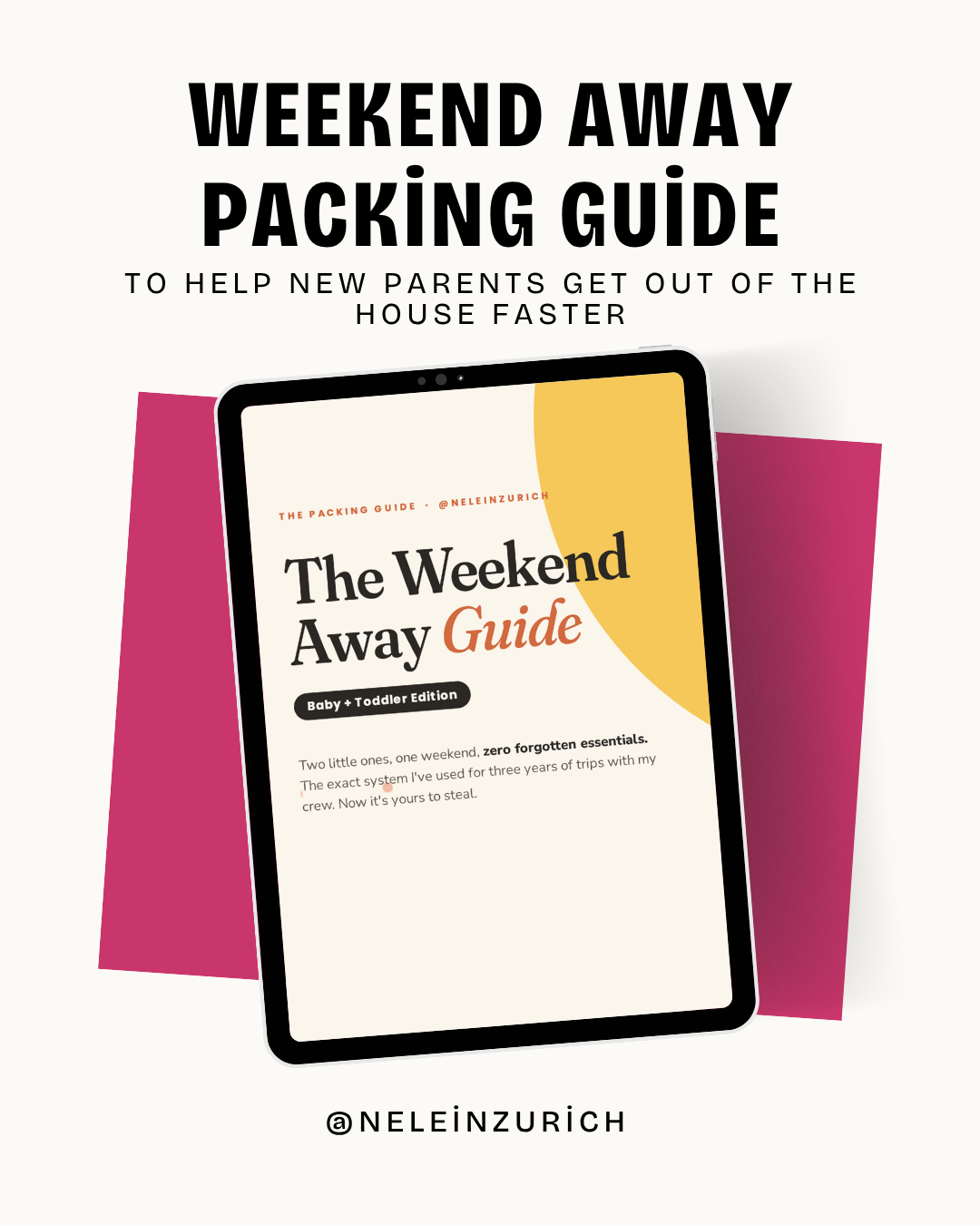 Cover of the Weekend Away Packing Guide