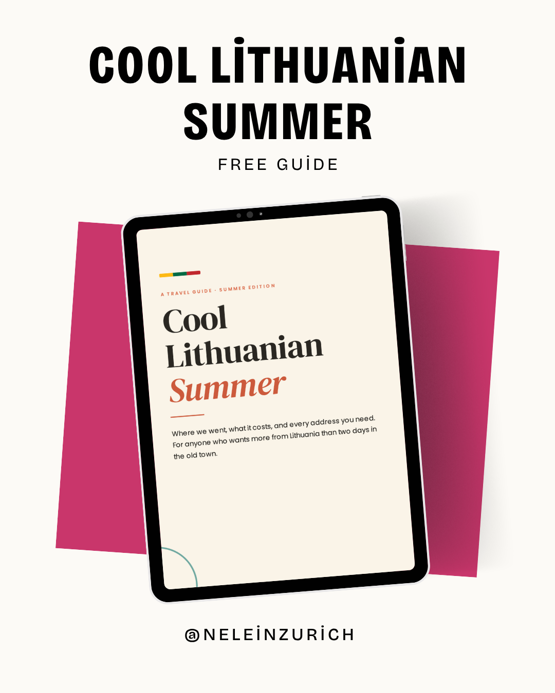 Cover of the Cool Lithuanian Summer guide